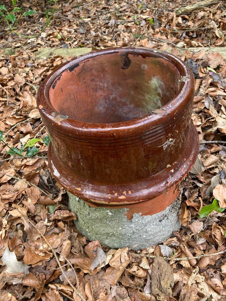 Schoorsteenkap 25cm, Gebruikt, Zwart, Overige typen, Ophalen of Verzenden