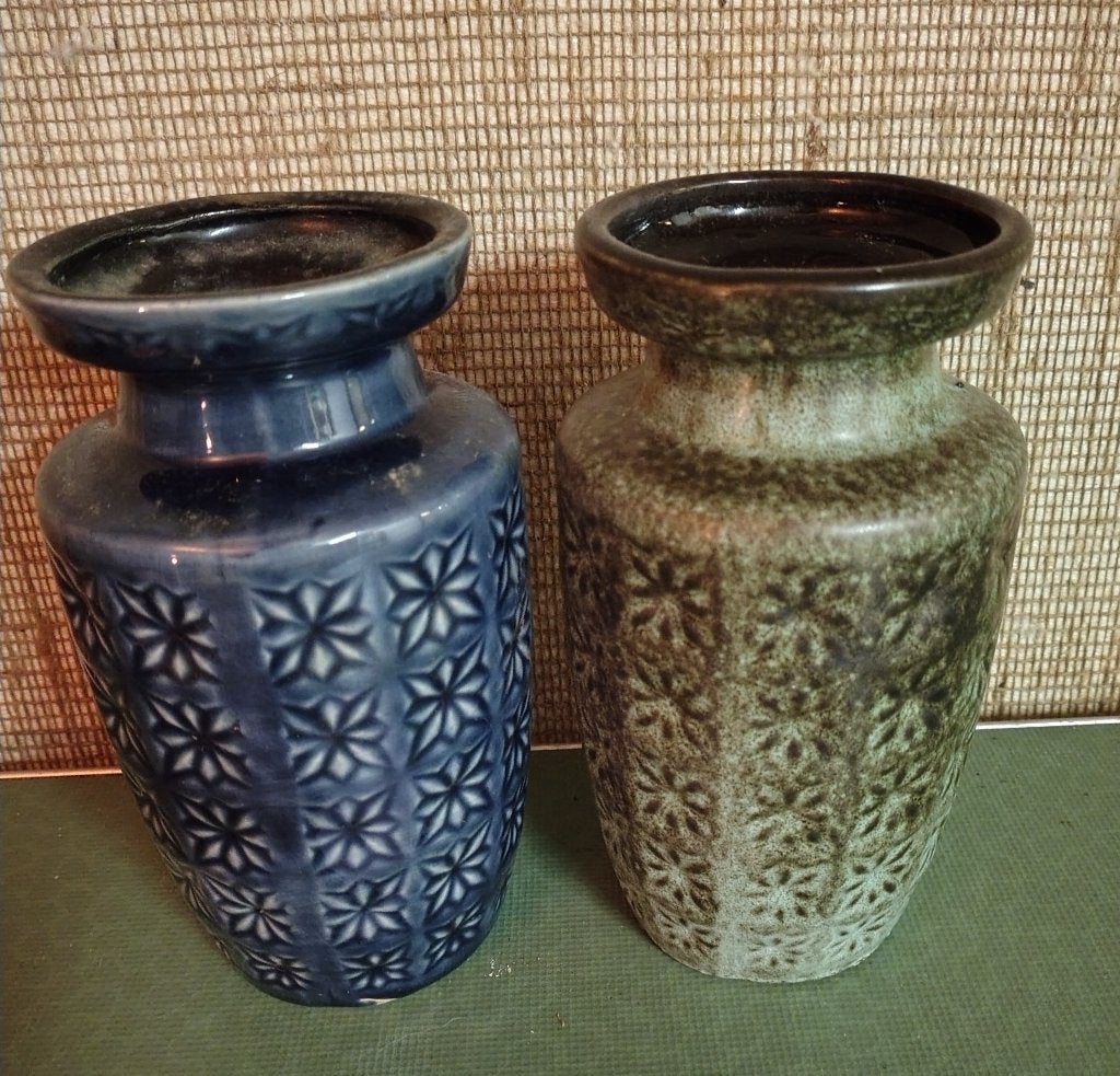 set van 2 prisma vazen Scheurich Keramik 261-18, Ophalen of Verzenden