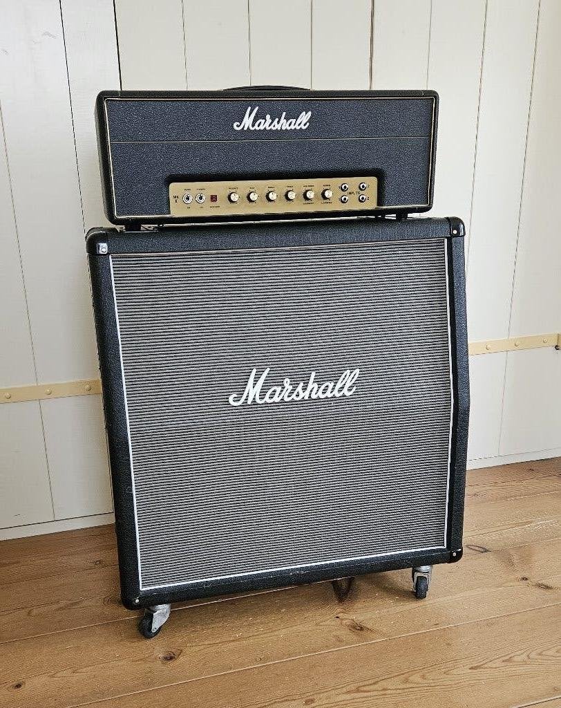 Marshall 1987x plexi en 4x12 custom cabinet, Muziek en Instrumenten, Versterkers | Bas en Gitaar, Ophalen, Gebruikt, Gitaar, 50 tot 100 watt