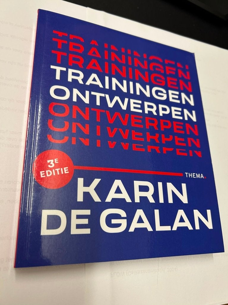 Trainingen Ontwerpen - Karin de Galan (3e editie), Boeken, Schoolboeken, Zo goed als nieuw, Overige vakken, Overige niveaus, Ophalen of Verzenden