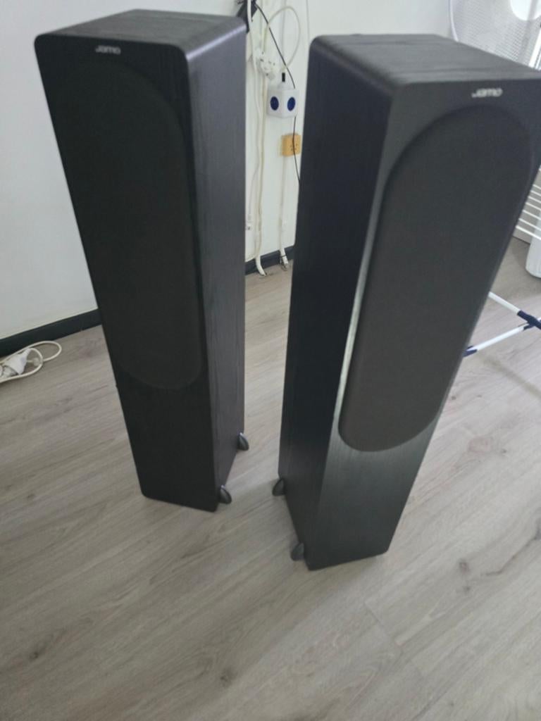 Jamo Vloerstaande Luidsprekers - Zwart (Set van 2), Ophalen of Verzenden, Gebruikt, Jamo