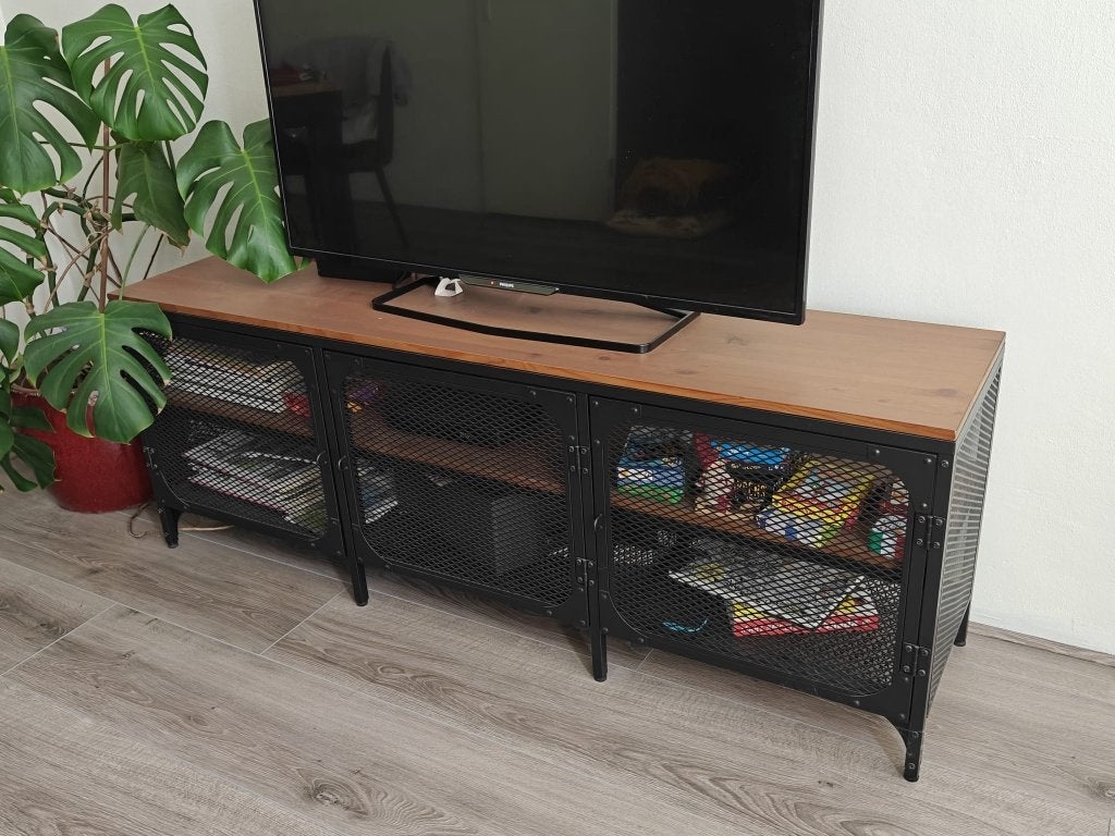Tv meubel Ikea Fjallbo, 150 tot 200 cm, Zo goed als nieuw, Minder dan 100 cm, Ikea