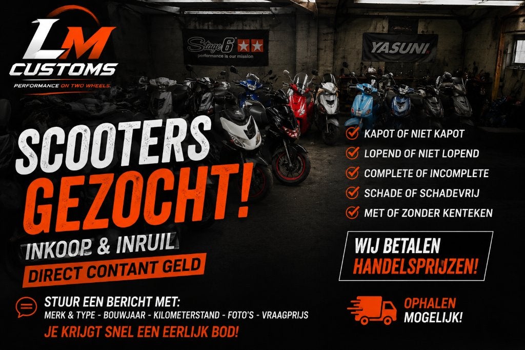 Scooters Gezocht! | Inkoop & Inruil | Direct Contant Geld, Ophalen, Benzine