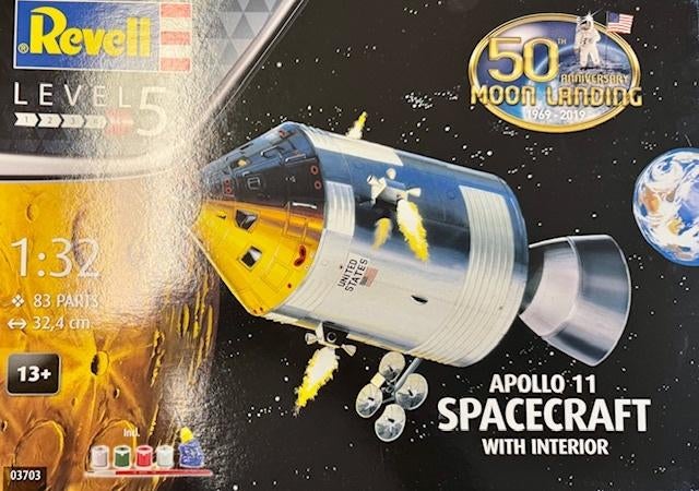Coelianmodels, Revell 03703, Apollo 11, 1/32, € 39,99, Revell, Nieuw, Ophalen of Verzenden, Groter dan 1:72