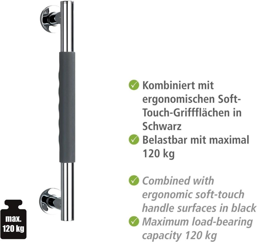 Wandgreep Secura 40cm RVS met anti-slip softtouch handvat, Ophalen of Verzenden, Nieuw