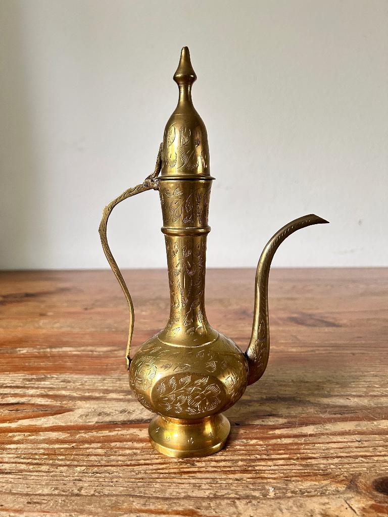 Kan / theekan - koper - India, Ophalen of Verzenden