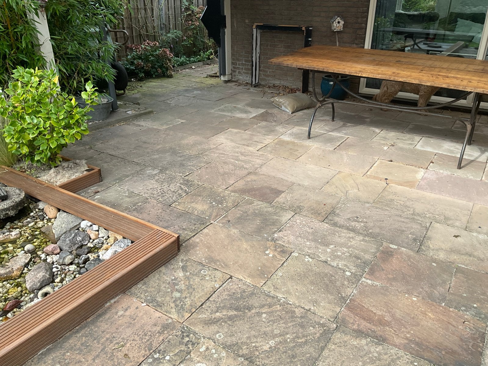 Gebruikte terrastegels van natuursteen, Tuin en Terras, Ophalen, Gebruikt, Terrastegels, Natuursteen