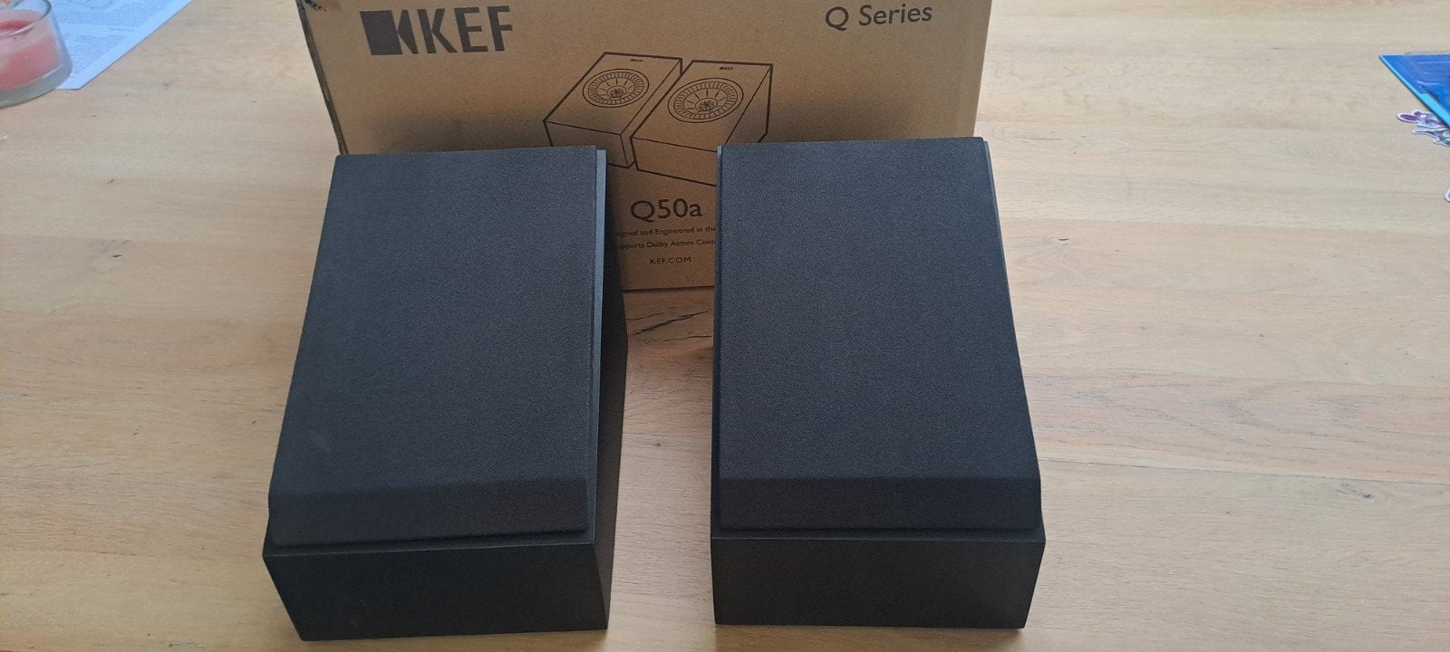 KEF Q50a Dolby Atmos Speakers - Zo goed als nieuw, Ophalen, Overige typen, Zo goed als nieuw, 60 tot 120 watt