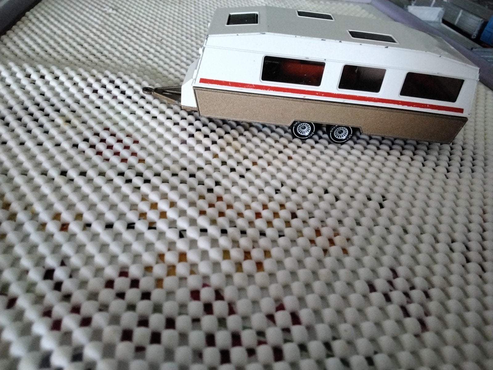 Siku caravan 2518  met bevestiging voor de trekhaak, Ophalen, Gebruikt