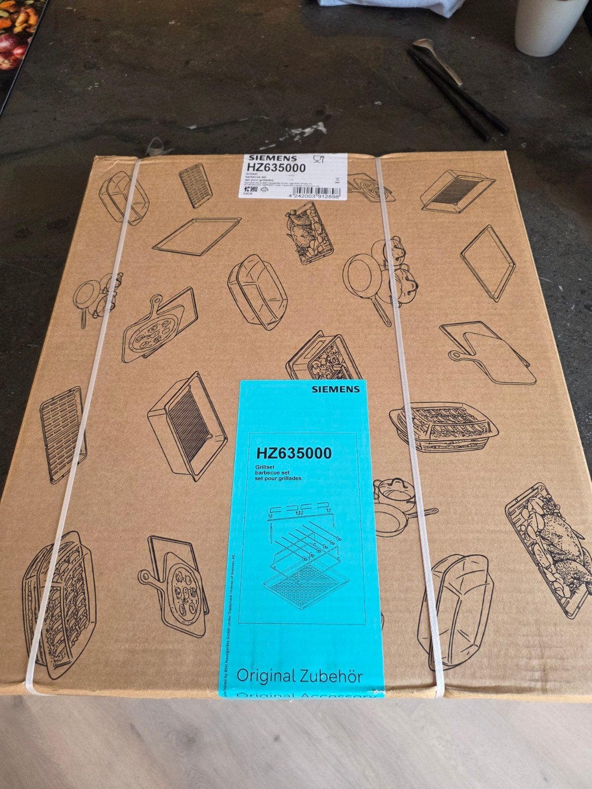 Nieuwe Siemens Air Fry & Grill Set - HZ635000, Overige typen, Ophalen of Verzenden, Nieuw, Metaal