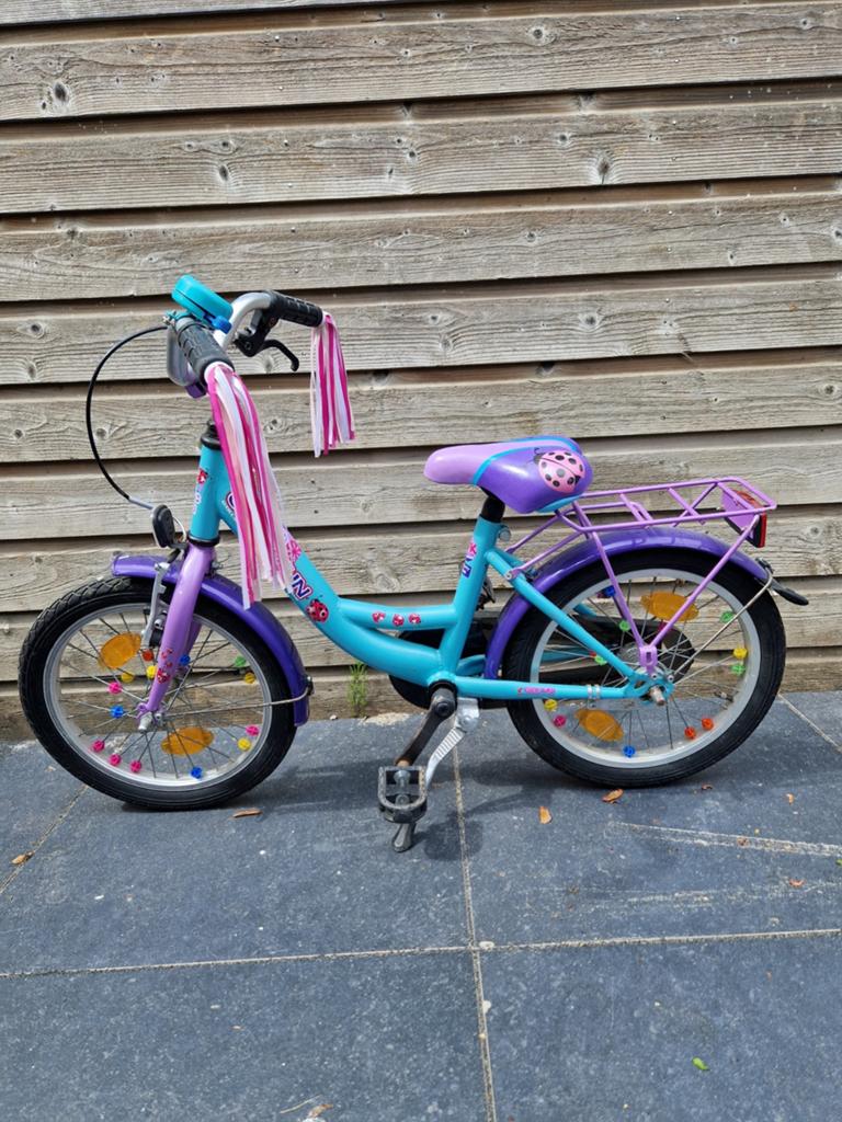 18 inch meisjesfiets, Fietsen en Brommers, Fietsen | Meisjes, Ophalen, Gebruikt, 18 inch