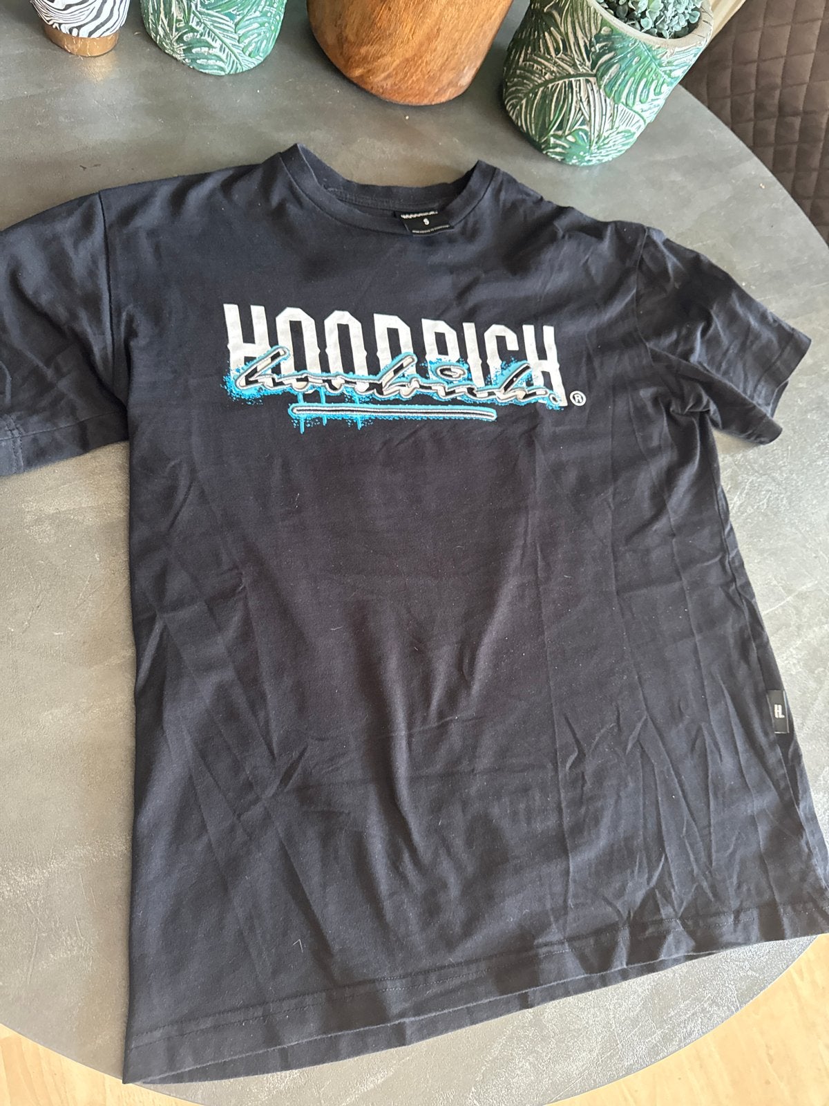 Hoodrich T-shirt Zwart Maat S, Kleding | Heren, Ophalen of Verzenden, Zo goed als nieuw, Maat 46 (S) of kleiner, Zwart