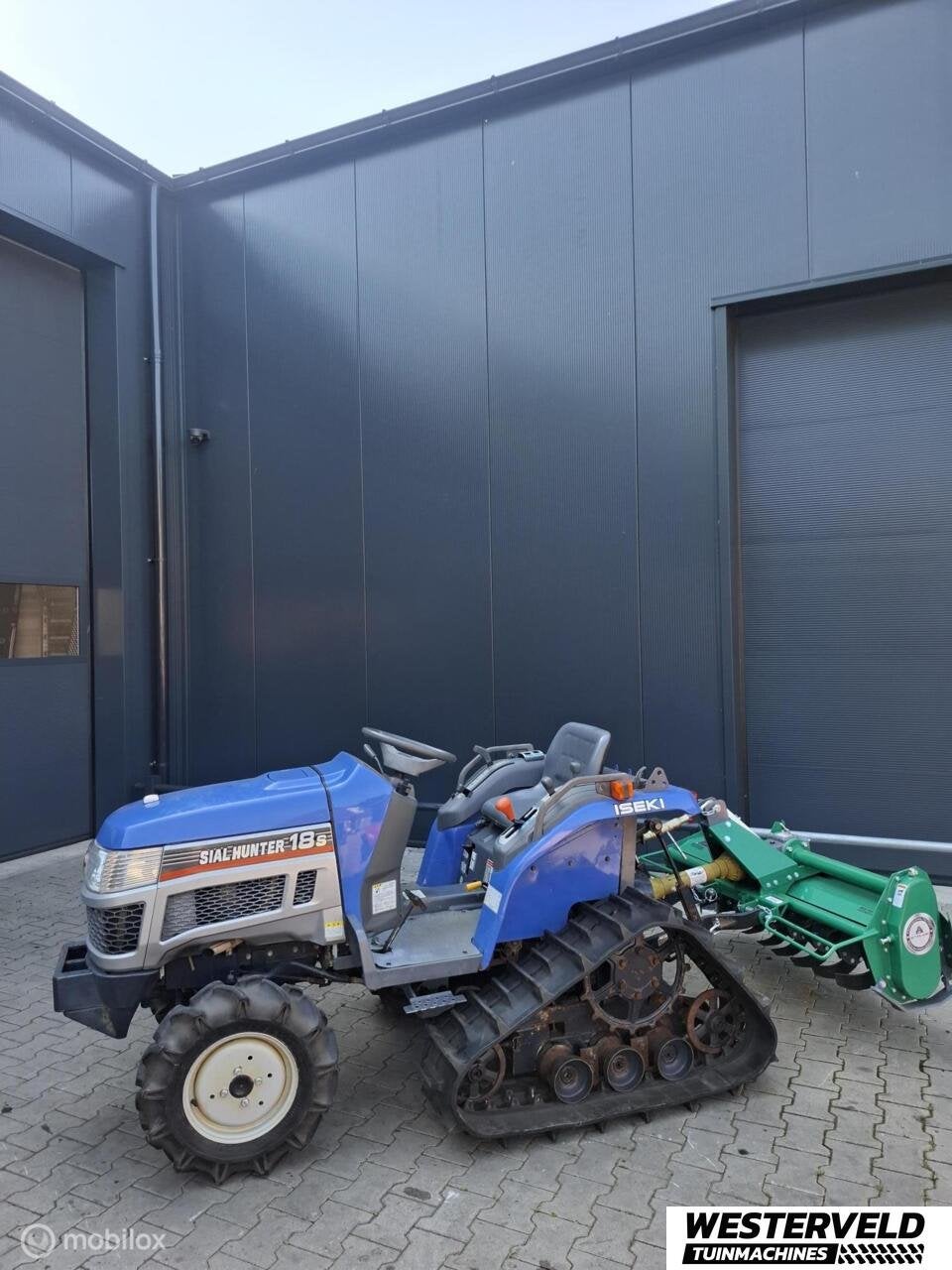 Iseki Hunter 18S rupstractor met 135 cm grondfrees, Overige merken, Gebruikt, Info@westerveldtuinmachines.nl, Iseki