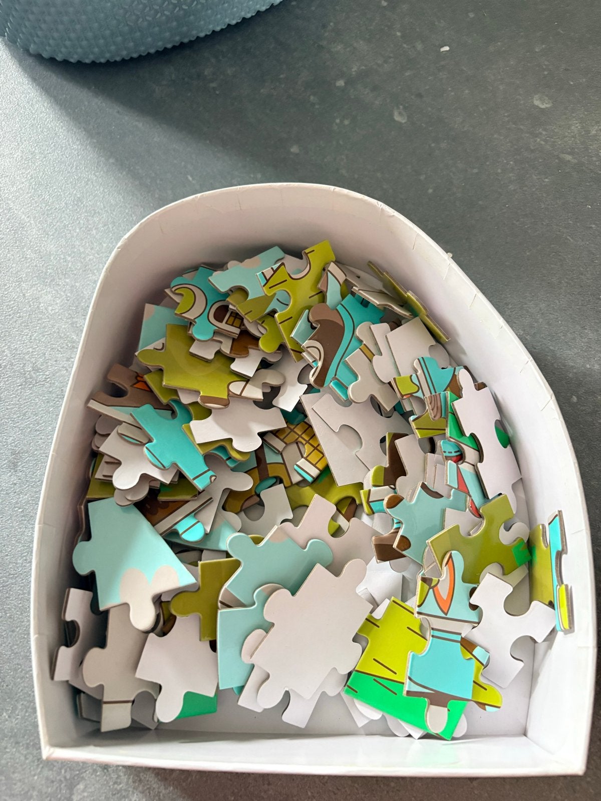 Leuke puzzel 100 stukjes in unieke vorm, Ophalen of Verzenden, Minder dan 500 stukjes, Gebruikt, Legpuzzel