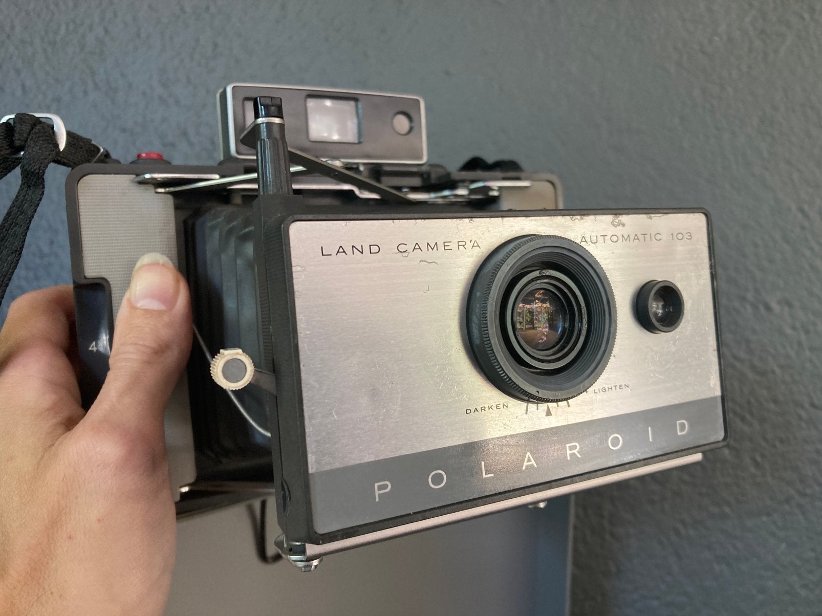 Zeldzame Polaroid 103 landcamera 1965-1967, Ophalen of Verzenden, Zo goed als nieuw, Polaroid