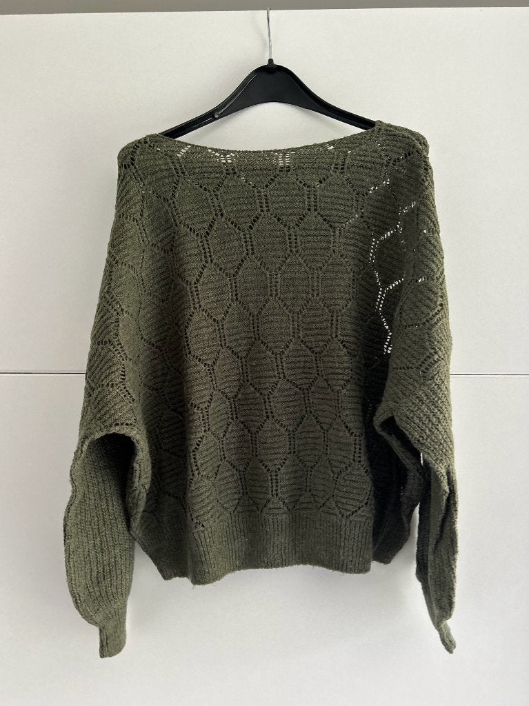 JBC JoliRonde kaki trui, JBC, Maat 46/48 (XL) of groter, Ophalen of Verzenden, Zo goed als nieuw