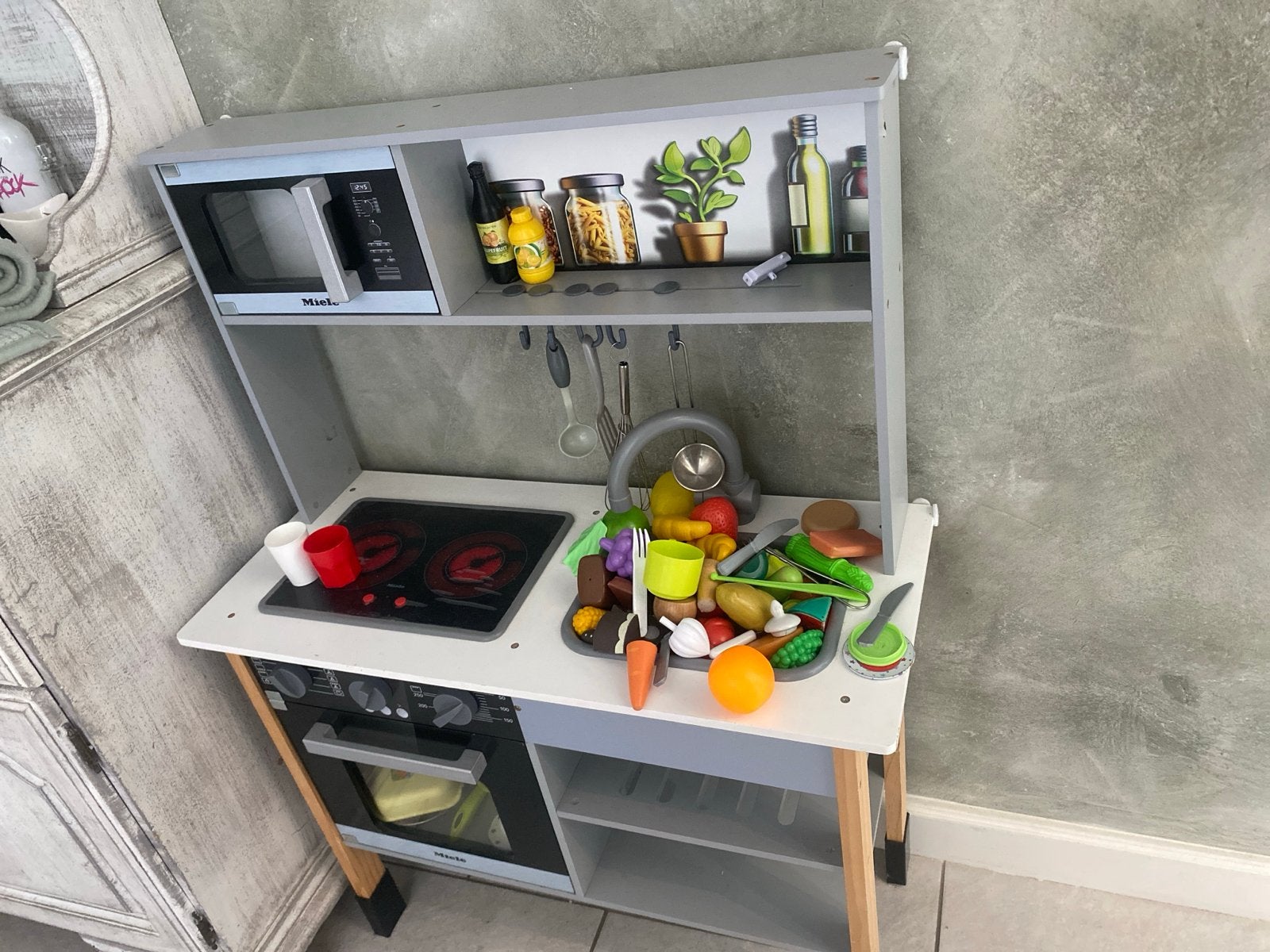 Miele Houten Speelkeuken met Accessoires, Kinderen en Baby's, Ophalen, Zo goed als nieuw, Hout, Speelkeuken