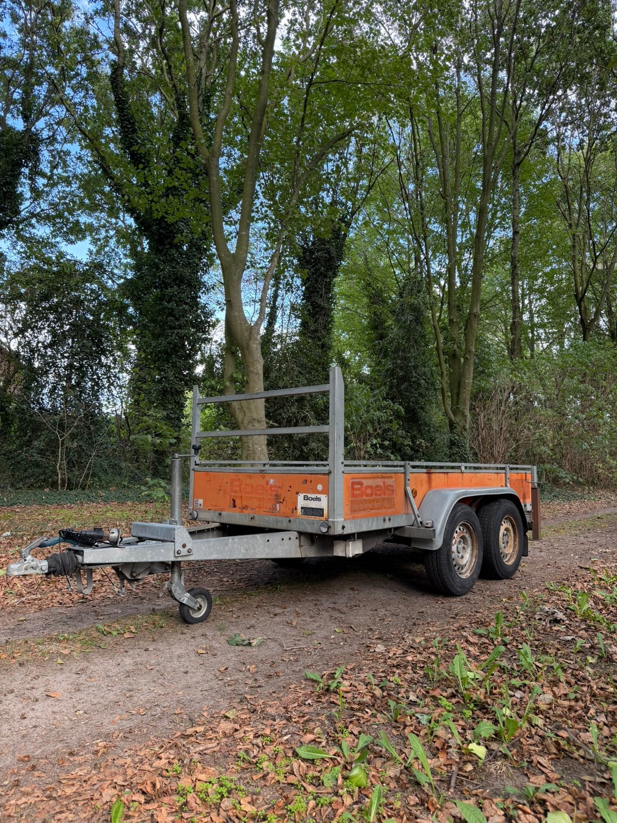 Atec dubbelasser/tandemasser met kenteken, Auto diversen, Aanhangers en Bagagewagens, Ophalen, Gebruikt