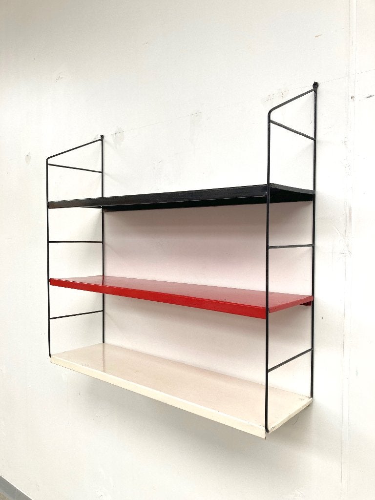 Vintage mid-century String wandrek/boekenschap 1950's, Ophalen of Verzenden, Gebruikt