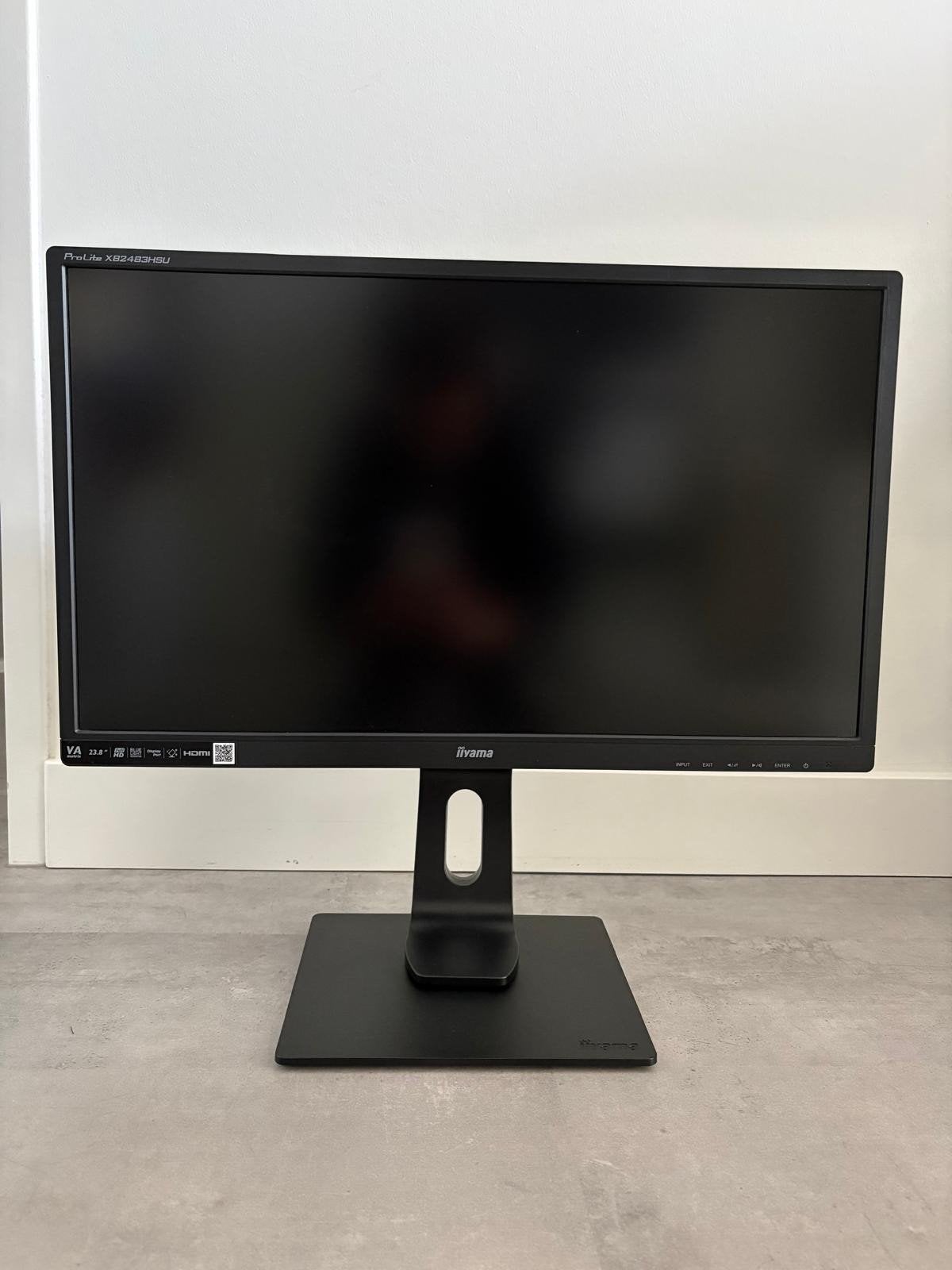 Iiyama Prolite 2483HSU 23.8" monitor Full HD, DisplayPort, Full HD, Zo goed als nieuw, Iiyama Prolite