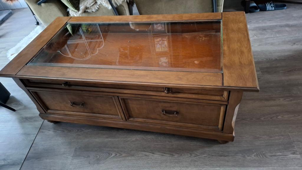 Zware salontafel, Huis en Inrichting, Ophalen, Gebruikt, 100 tot 150 cm, 50 tot 100 cm