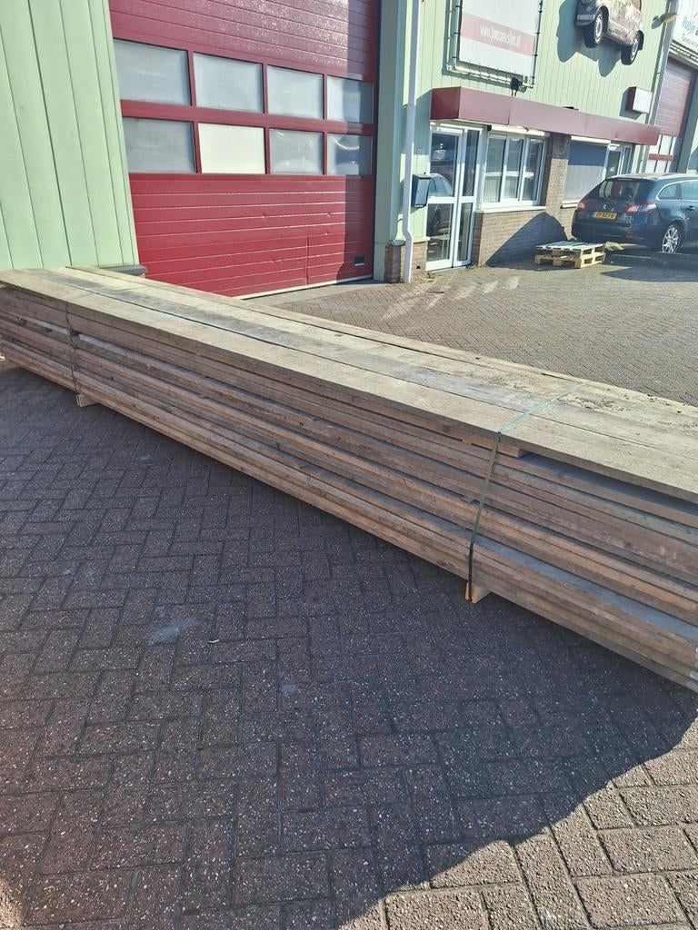 68 gebruikte steigerplanken - robuust en veelzijdig, Doe-het-zelf en Verbouw, Steigers, Ophalen of Verzenden, Gebruikt, Overige typen
