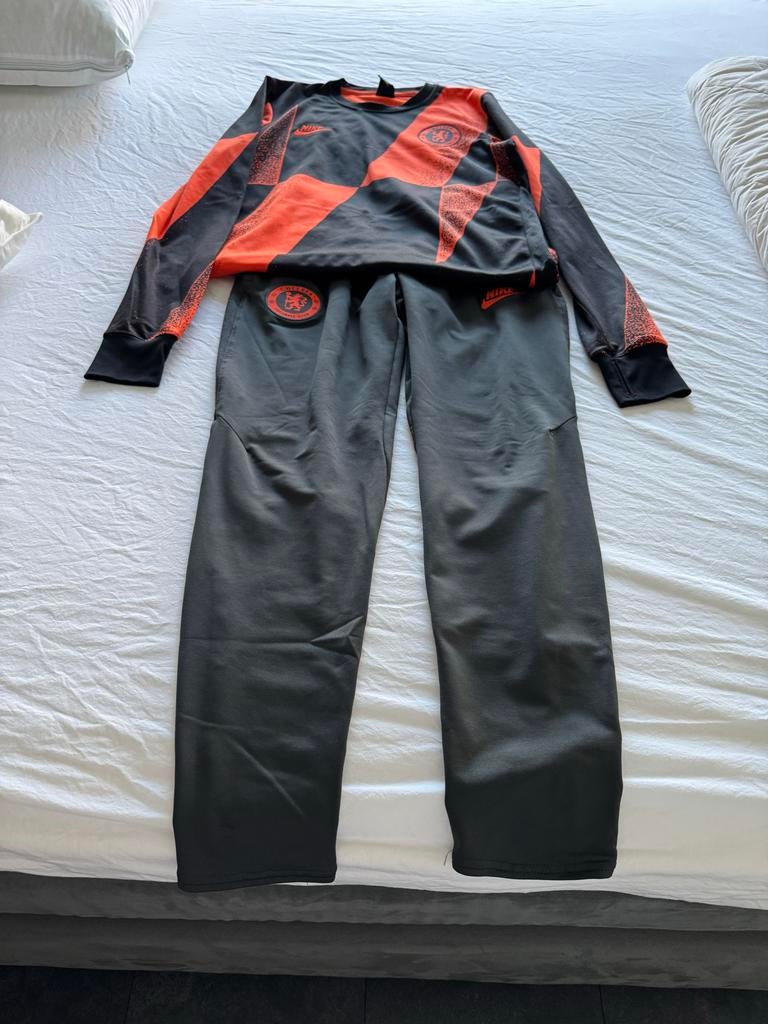 Chelsea Trainingspakken 19/20 Oranje en Blauw Maat M, Ophalen of Verzenden, Voetbal, Gedragen, Maat 48/50 (M)