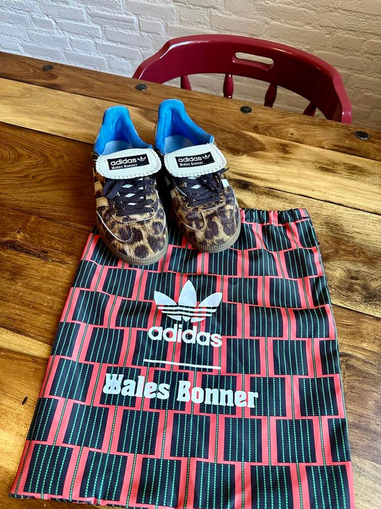 Adidas Wales Bonner Samba Leopard Print Sneakers, maat 39, Kleding | Dames, Schoenen, Ophalen of Verzenden, Zo goed als nieuw
