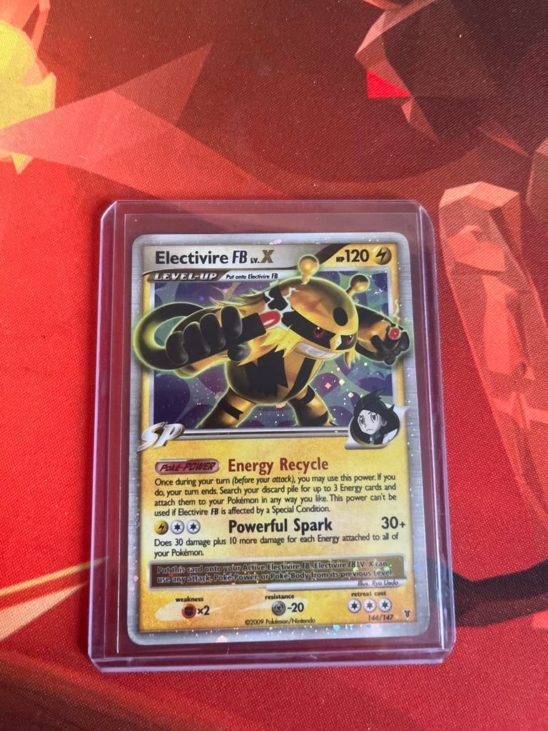 Electivire FB LV.X Pokémon Kaart 144/147, Ophalen of Verzenden, Zo goed als nieuw, Losse kaart