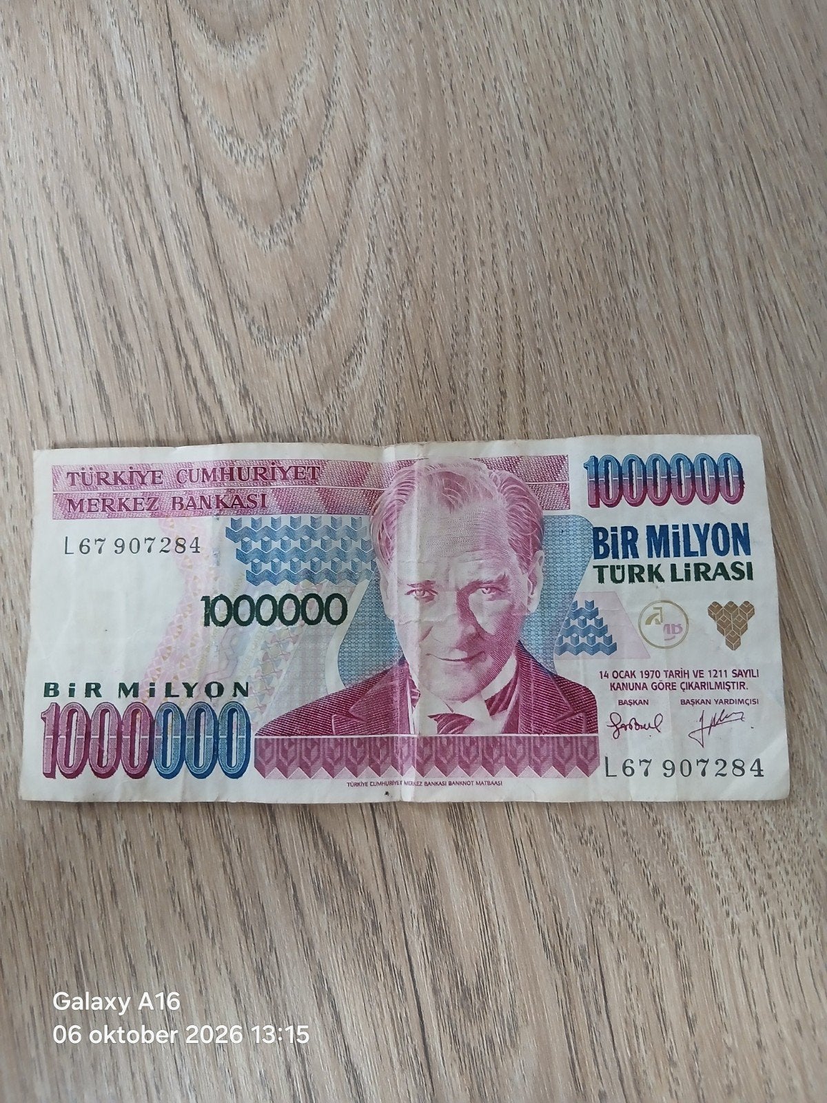 Turkse Lira 1.000.000 biljet - Zeldzaam verzamelobject, Ophalen of Verzenden