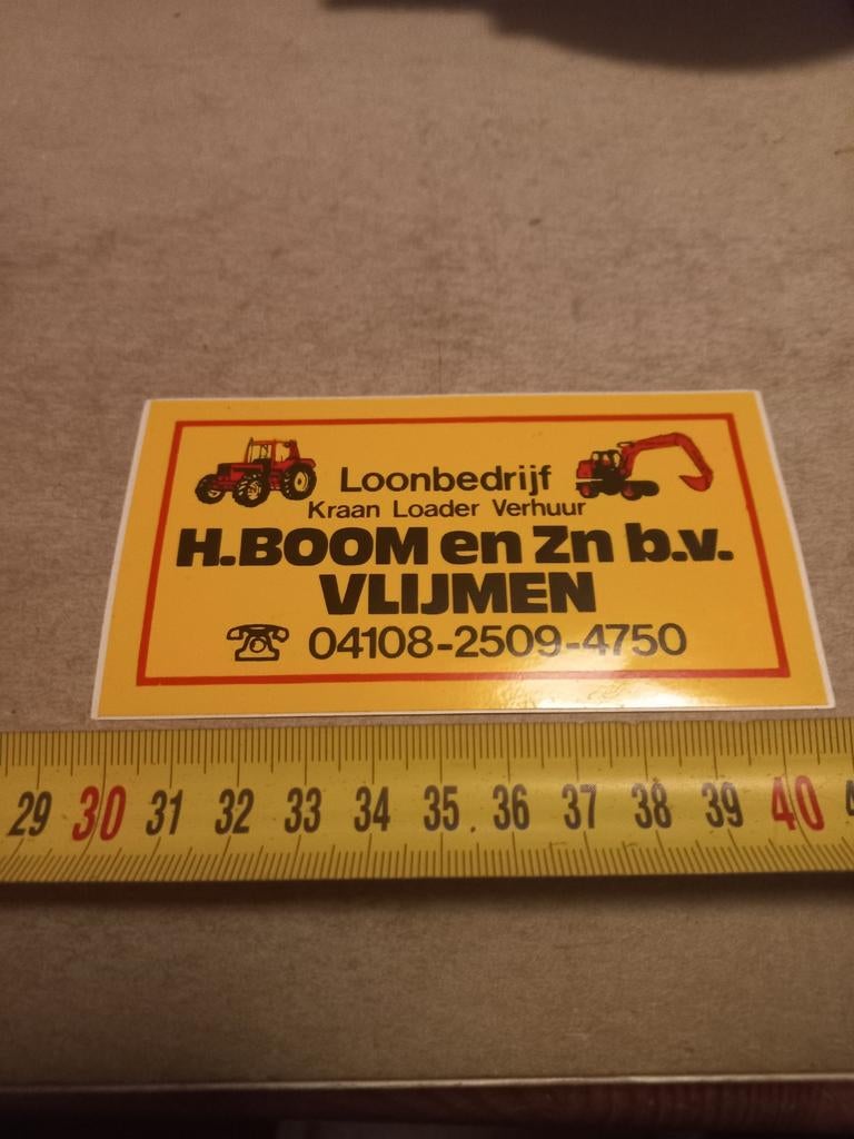 Loonbedrijf h boom en z'n bv vlijmen, Ophalen of Verzenden, Zo goed als nieuw