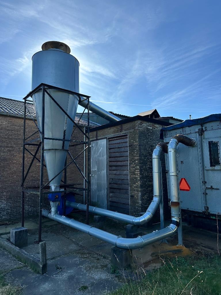 Cycloonafzuiging compleet, Ophalen, Gebruikt, Afzuiger
