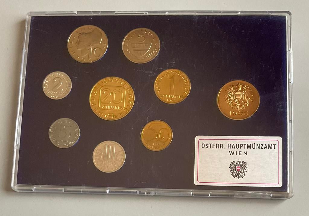 Munten - Oostenrijk Jaarset 1985 - UNC / FDC., Ophalen of Verzenden, Oostenrijk, Setje
