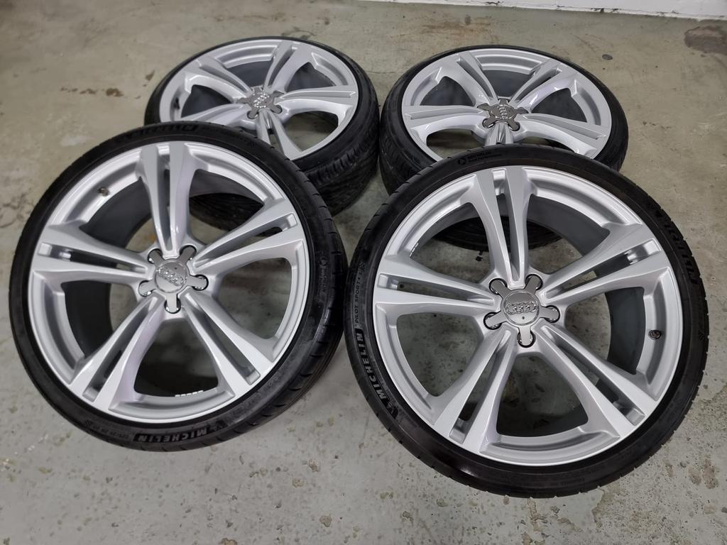 Orig. 20" Audi A6 S6 C7 C7.5 Sline velgen, goede zomerbanden, Auto-onderdelen, Banden en Velgen, Ophalen, Gebruikt, Banden en Velgen