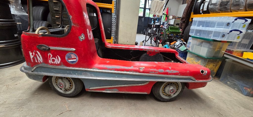 Vintage kermis brandweerauto jaren '60  Carrousel Kermisauto, Ophalen of Verzenden