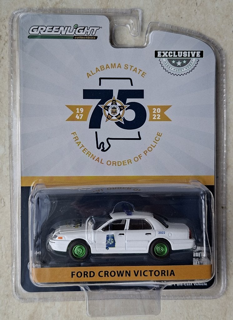 Ford Crown Victoria Greenlight 1/64 Chase Police Alabama, Ophalen of Verzenden, Nieuw, Auto