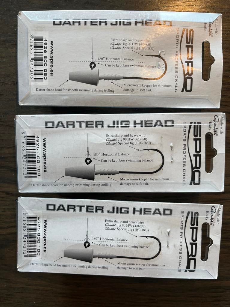 Spro Darter Jig Heads - Diverse Gewichten en Maten, Ophalen of Verzenden, Nieuw, Kunstaas