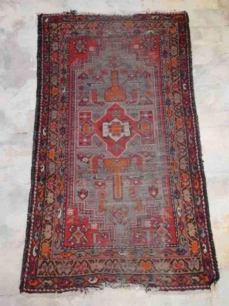 Perzisch tapijt klassieke kleuren versleten sleets 176/103