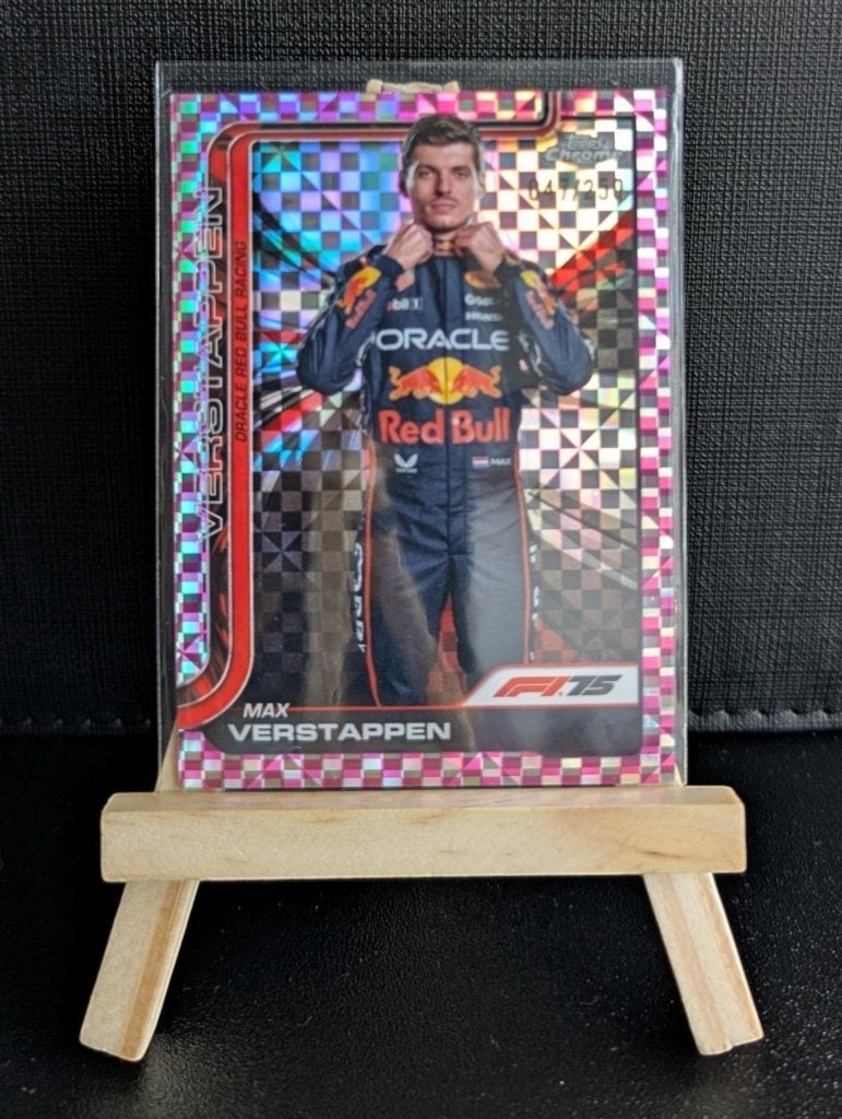 2025 Topps Chrome f1 Max verstappen  portrait /250, Ophalen of Verzenden, Nieuw, Plaatje