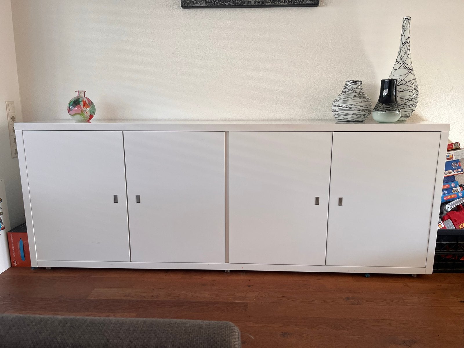 Xooon wit dressoir en tv-meubel set, Ophalen, Gebruikt, 200 cm of meer, 25 tot 50 cm