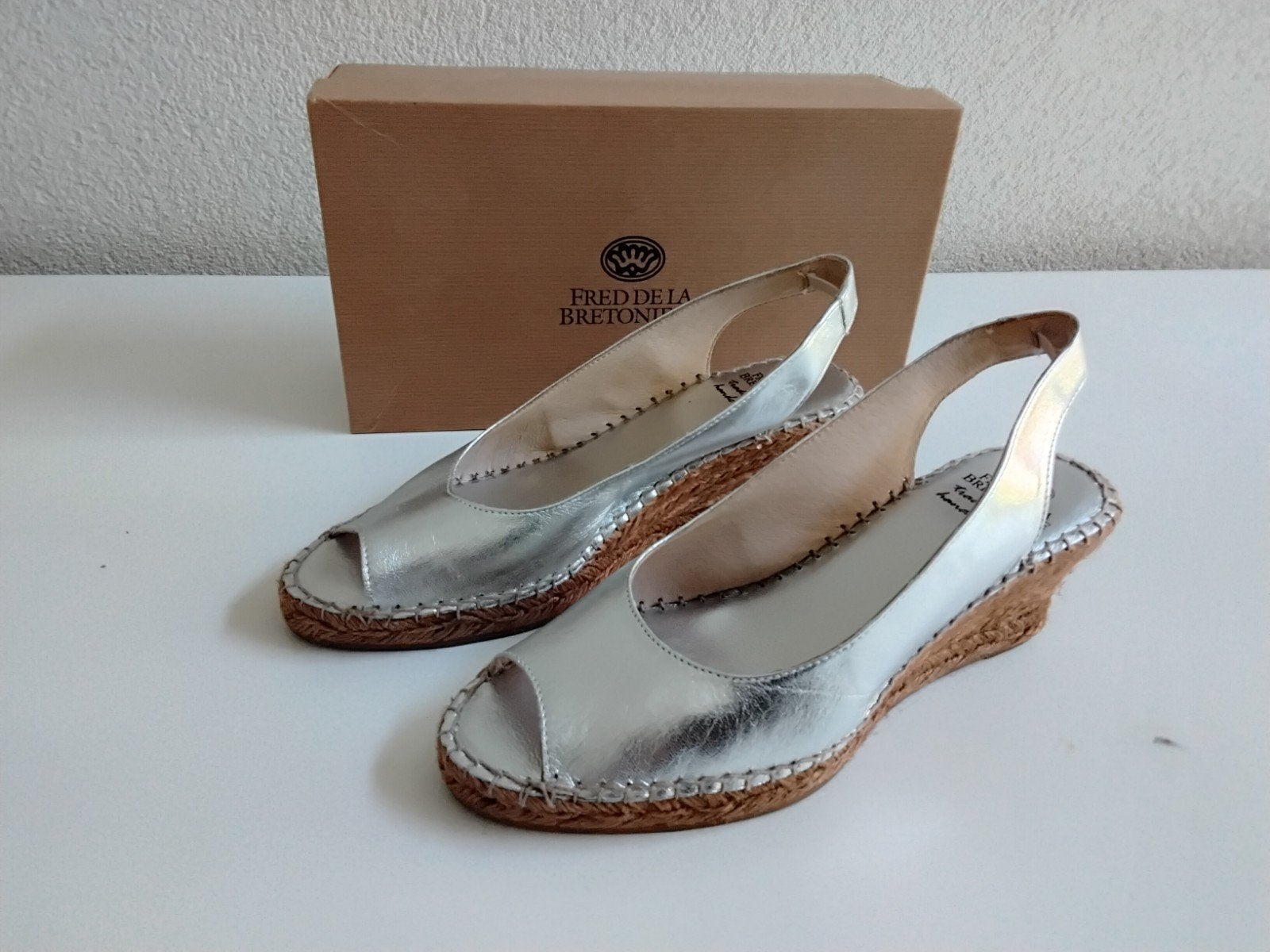 Fred de la Bretoniere schoenen,  maat 39, zilver, Fred de la Bretoniere, Ophalen