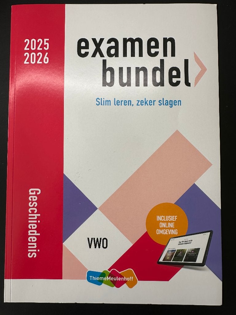 Examenbundel Geschiedenis VWO, Boeken, Schoolboeken, VWO, Geschiedenis, Ophalen of Verzenden, Nieuw