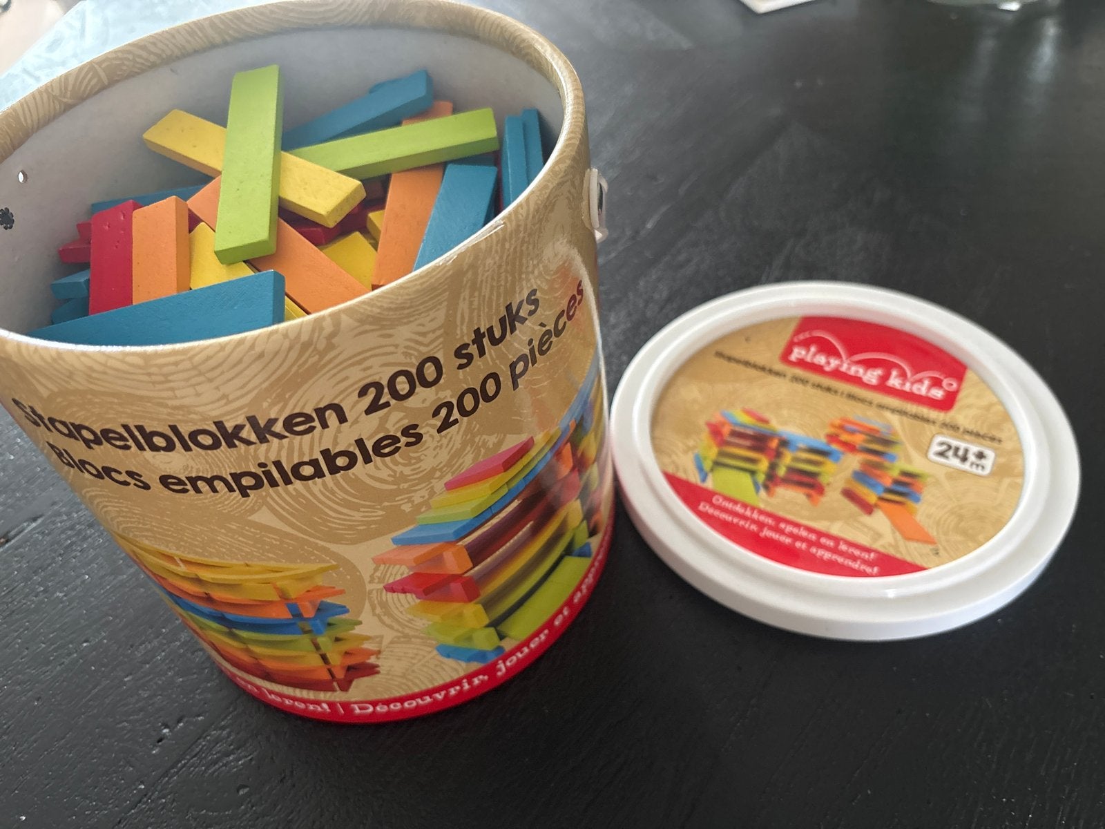 Stapelblokken 200 stuks - Playing Kids, Ophalen, Gebruikt, Overige merken