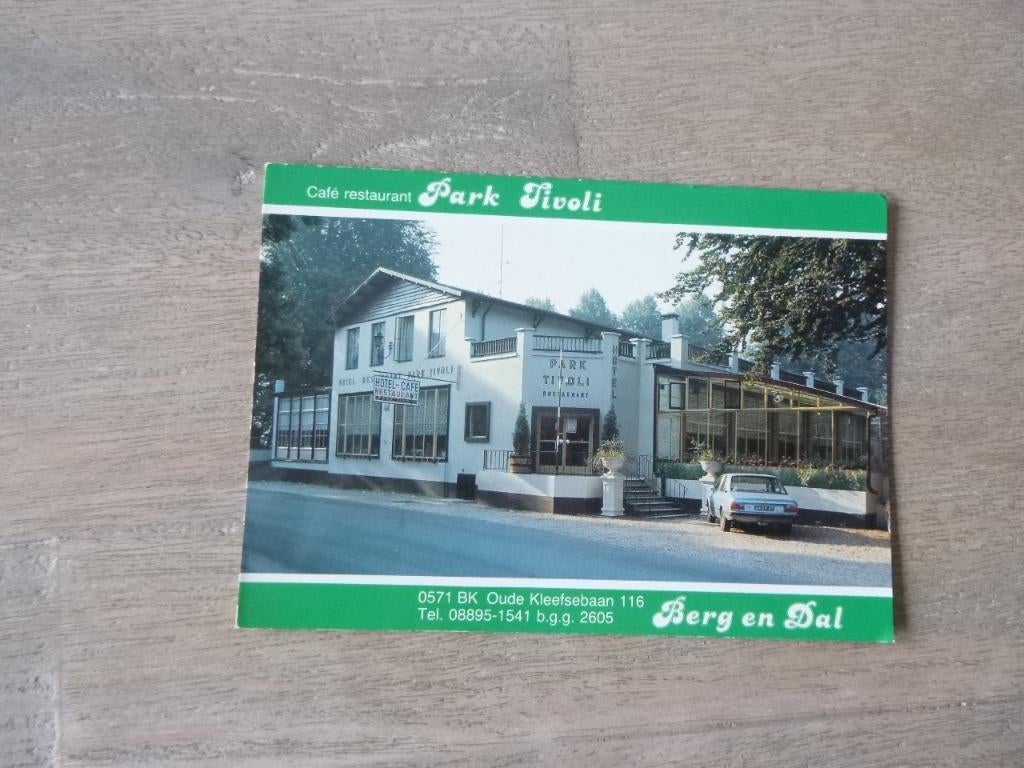Berg en Dal, cafe restaurant  Park Tivoli /auto, Ophalen of Verzenden, 1980 tot heden, Ongelopen, Gelderland