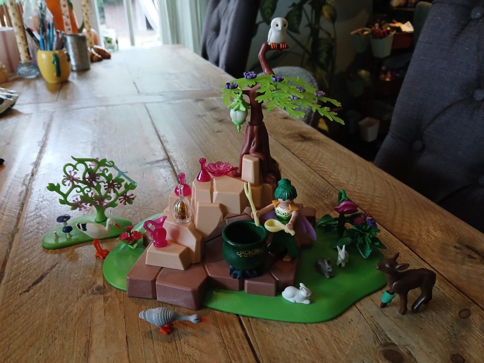 playmobil Fairies 5447 Toverfee Elixia in het dierenbos, Ophalen of Verzenden, Gebruikt