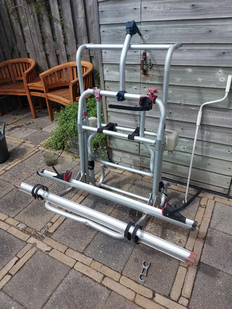Lift Fietsendrager voor op Caravan of Camper, Gebruikt, Elektrische fiets, 2 fietsen, Achterklepdrager