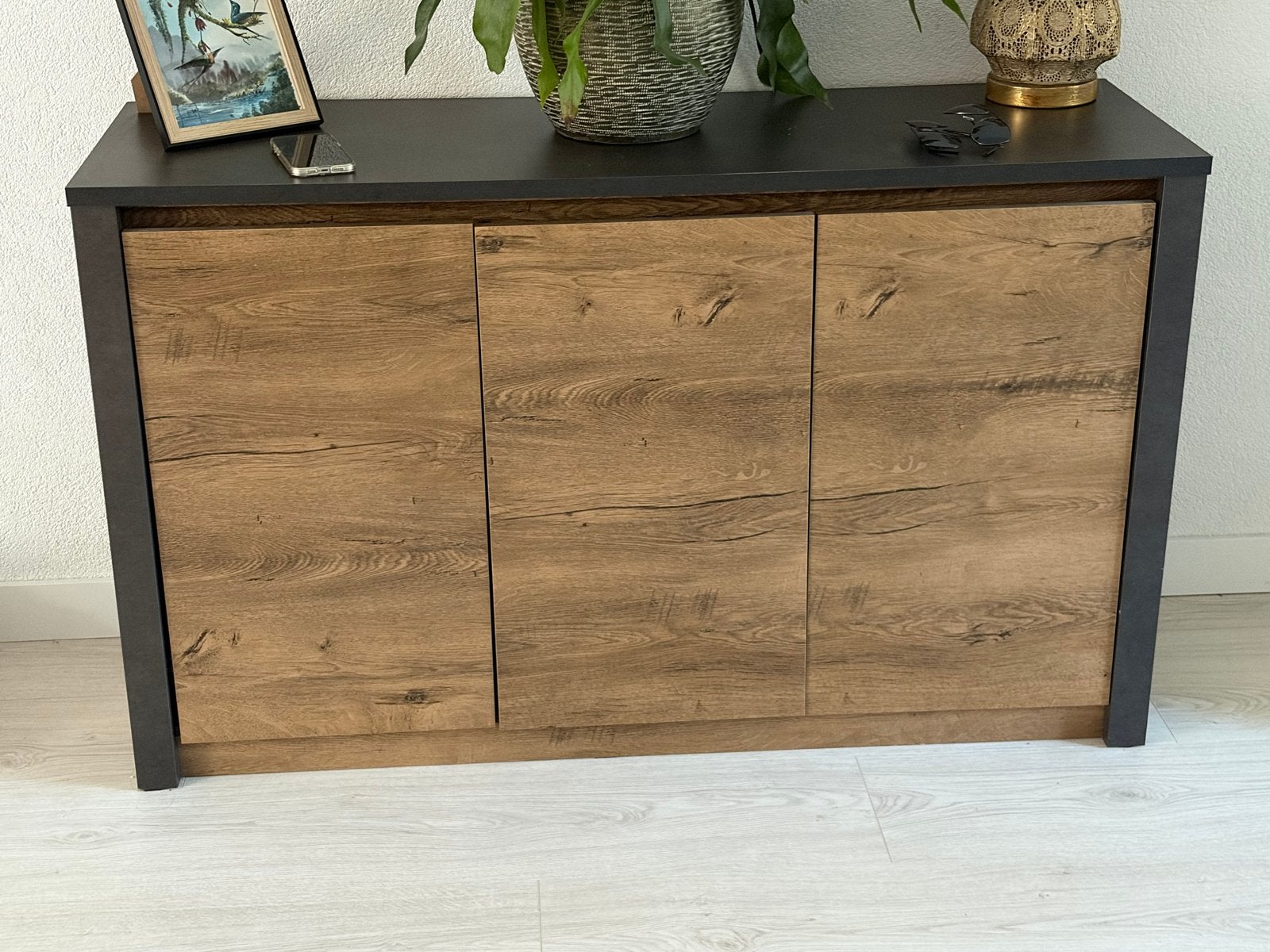 Dressoir met 3 deuren - 130x43x80 cm, Ophalen, Gebruikt, 100 tot 150 cm, 25 tot 50 cm