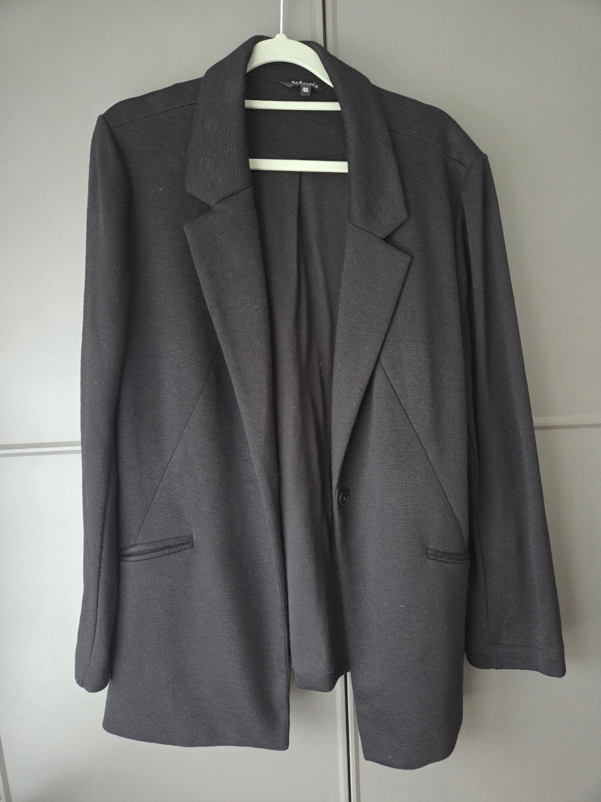 Zwarte blazer maat 46, Ophalen, Zwart, Maat 46/48 (XL) of groter, Jasje