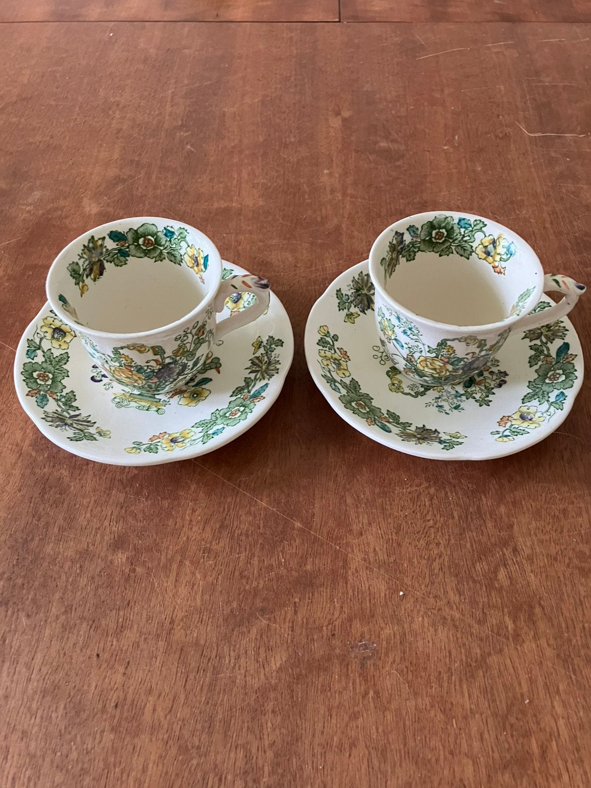 2 x kop en schotel Masons Ironstone Strathmore gaaf, Ophalen of Verzenden