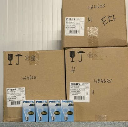 Lampen Philips assortiment €2,00 per stuk, Gloeilamp, Nieuw, Neutraal wit, Philips